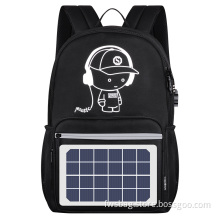 Solar Panel Cartoon Luminous School Backpack
